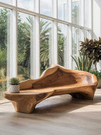 Sculptural Bench With Organic Design For Living Room - view 2 of 7