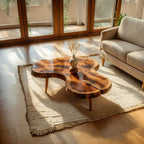Live Edge Natural Wood Coffee Table with Organic Freeform Silhouette - view 3 of 7