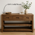 Handcrafted Solid Wood Console, Console Table - view 3 of 5