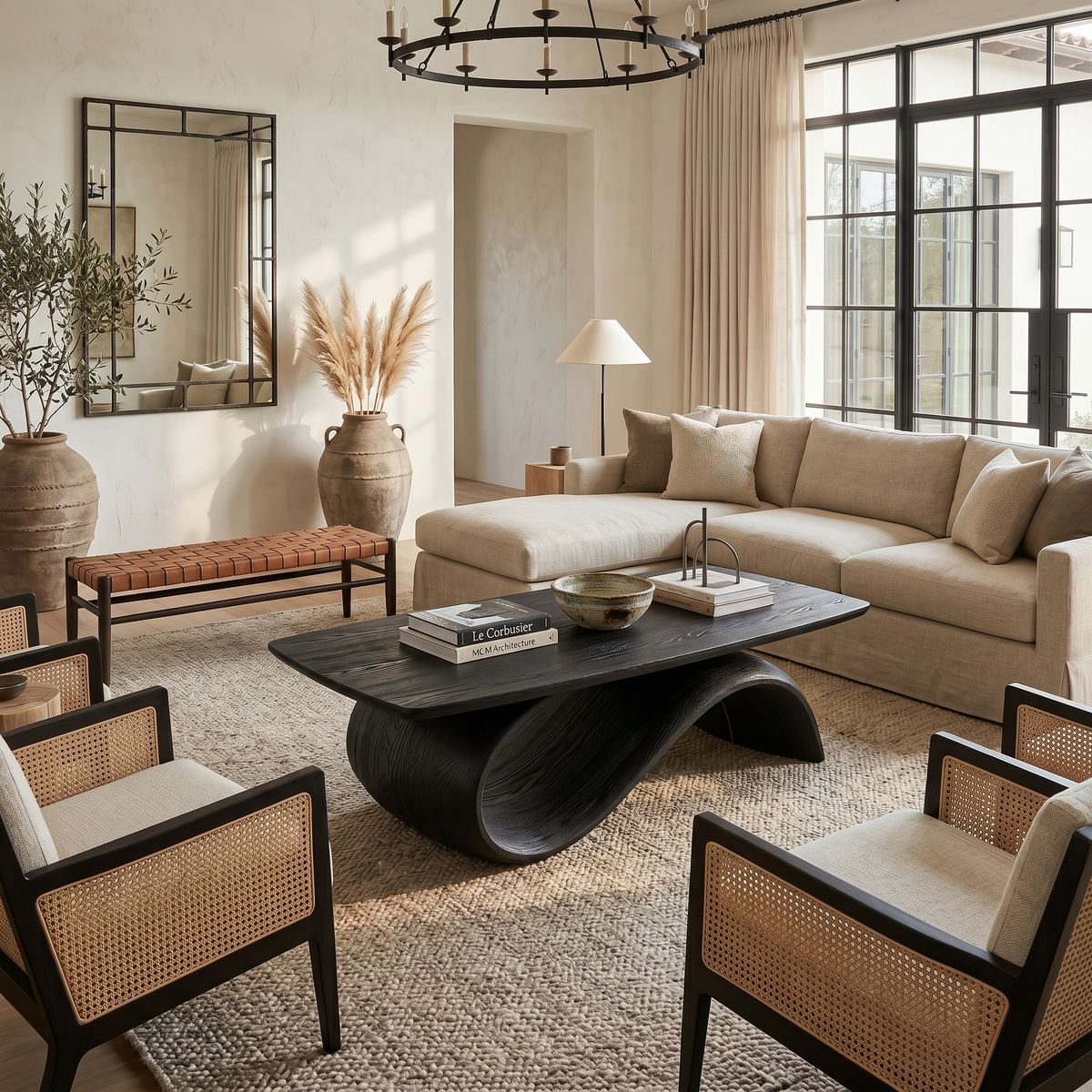 Handcrafted Coffee Table With Artistic Wood Design For Living Room - view 4 of 8