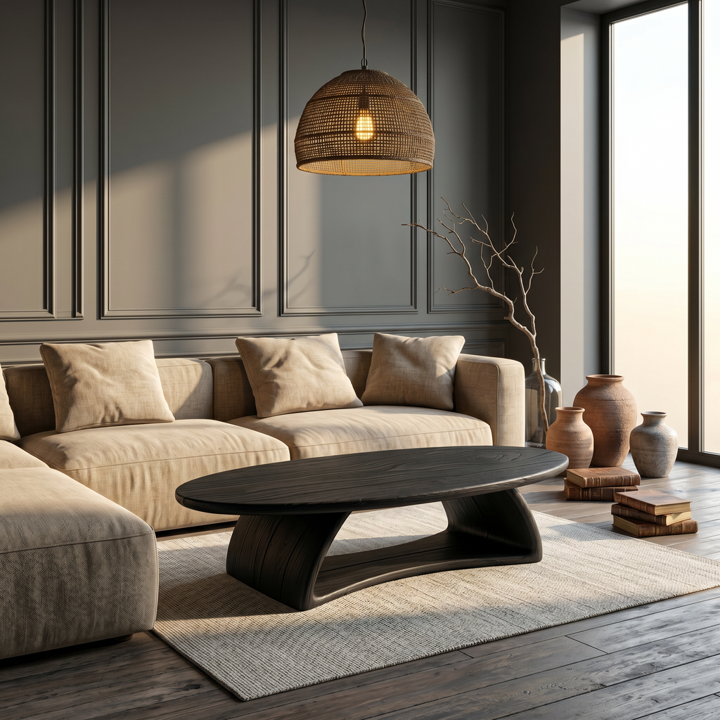 Contemporary Coffee Table With Artistic Sculptural Form For Living Room - view 4 of 8