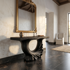Modern Console Table With Ring Form Pedestal Base For Living Room - view 4 of 8