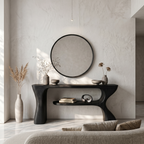 Organic Console Table With Sculptural Curved Form For Entryway - view 4 of 8