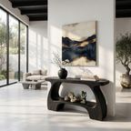 Natural Console Table With Organic Curved Silhouette For Entryway - view 4 of 8