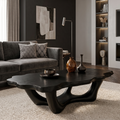Handcrafted Live Edge Coffee Table Sculptural Design For Living Room - view 4 of 7