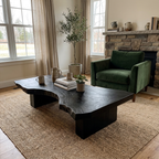Rustic Sculptural Coffee Table Modern Living Room Display - view 4 of 8