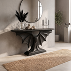 Modern Console Table Handcrafted Sculptural Design For Living Room Entryway - view 4 of 8