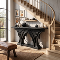 Rustic Console Table Handcrafted Live Edge Design For Hallway - view 4 of 8