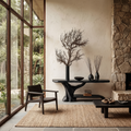 Rustic Live Edge Console Table With Natural Tree Form Base For Living Room - view 4 of 8