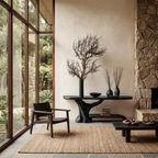 Rustic Live Edge Console Table With Natural Tree Form Base For Living Room - view 4 of 8