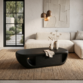 Modern Coffee Table With Built In Storage Shelf For Living Room - view 3 of 8