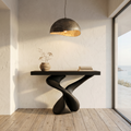 Organic Sculptural Console Table With Artistic Curved Base For Entryway - view 4 of 8