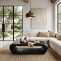 Organic Coffee Table With Open Storage For Living Room - view 4 of 8