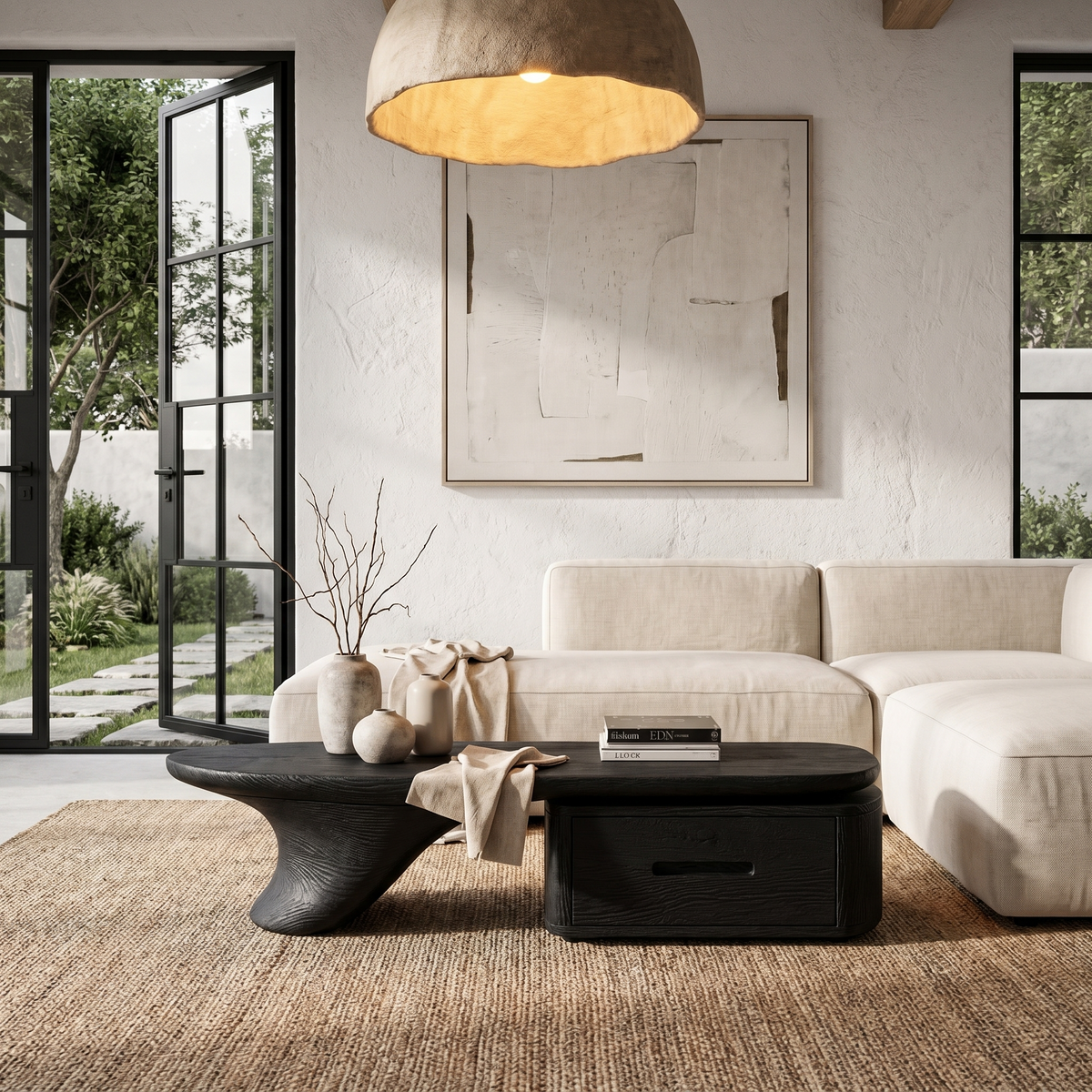 Modern Coffee Table With Built In Drawer Storage For Living Room - view 4 of 8