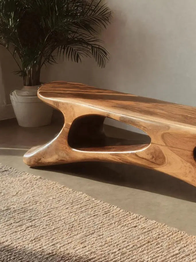 Modern Sculptural Bench For Bedroom Or Living Room - view 3 of 7