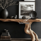 Rustic Console Table Driftwood Live Edge Natural Wood Gift - view 3 of 5
