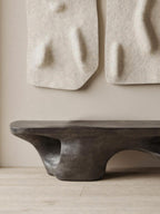 Contemporary Sculptural Bench With Carved Design For Living Room - view 3 of 7