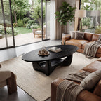 Round Sculptural Coffee Table With Open Pedestal Base - view 2 of 8