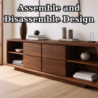 Solid Wood Console Table with Drawer Storage and Open Shelf Design for Modern Living Room - view 8 of 9