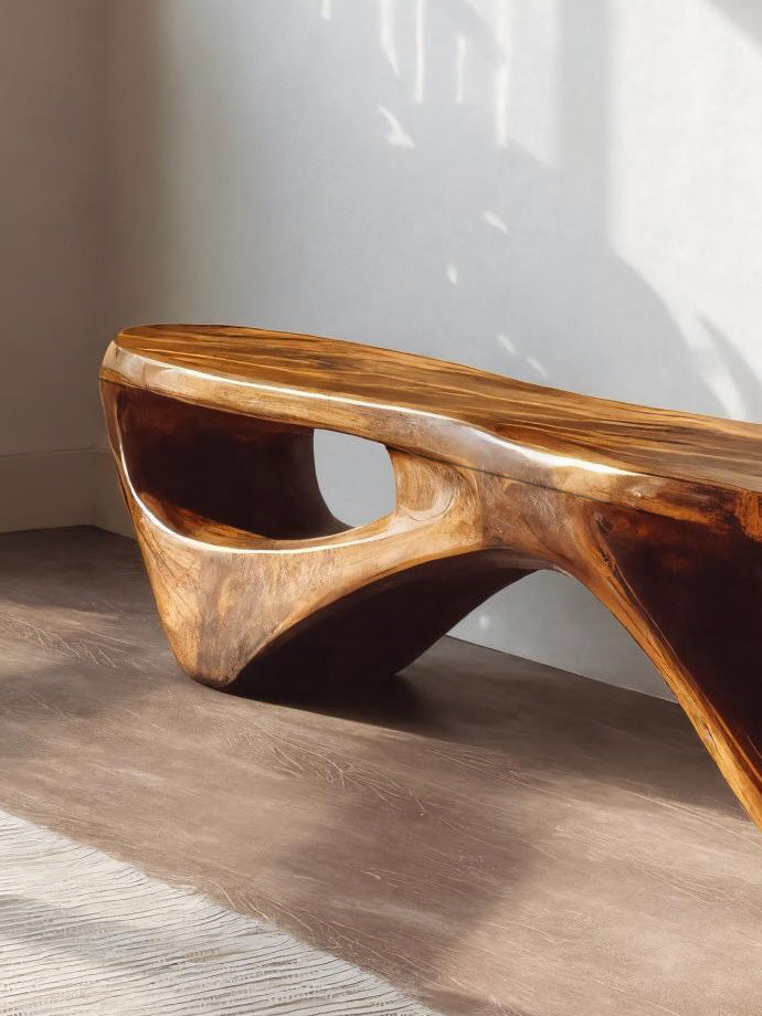 Sculptural Organic Bench For Entryway Or Living Room - view 3 of 7
