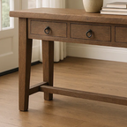 Handcrafted Solid Wood Entryway Console, Console Table - view 4 of 5