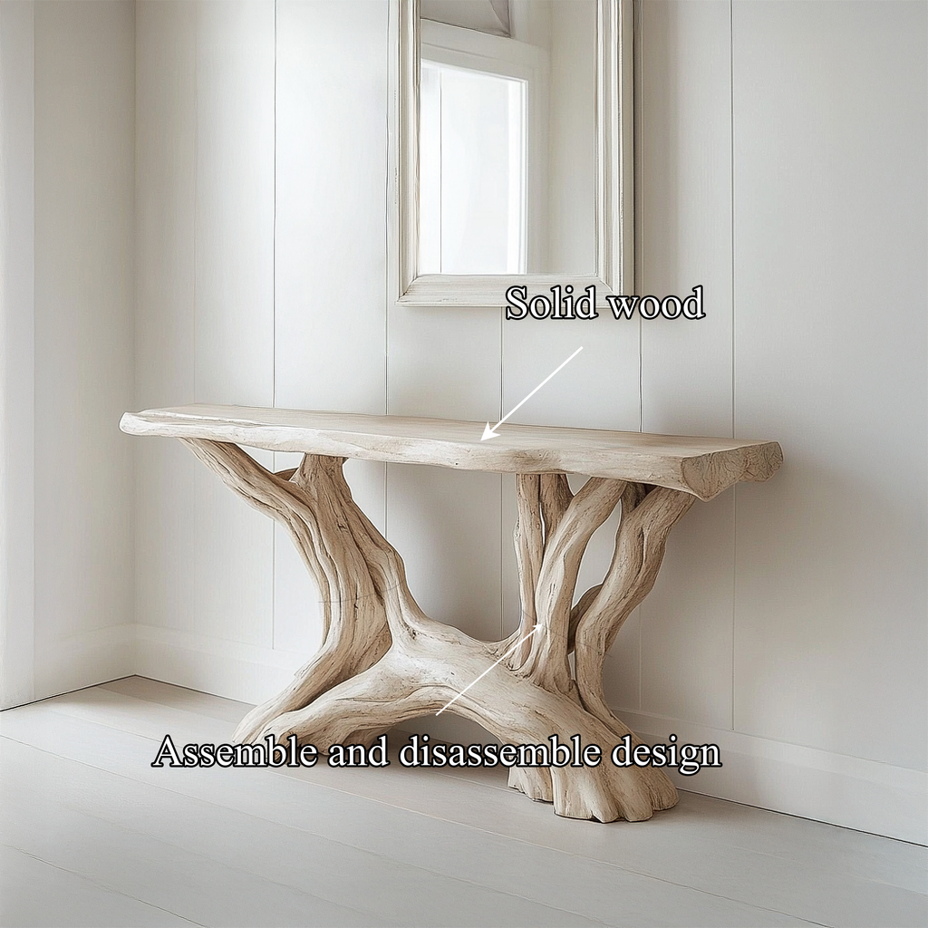 Coastal Rustic Organic Console Table Living Room And Entryway - view 2 of 8