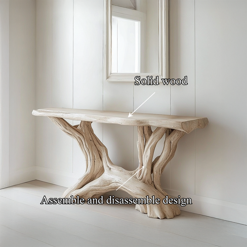 Coastal Rustic Organic Console Table Living Room And Entryway - view 2 of 8