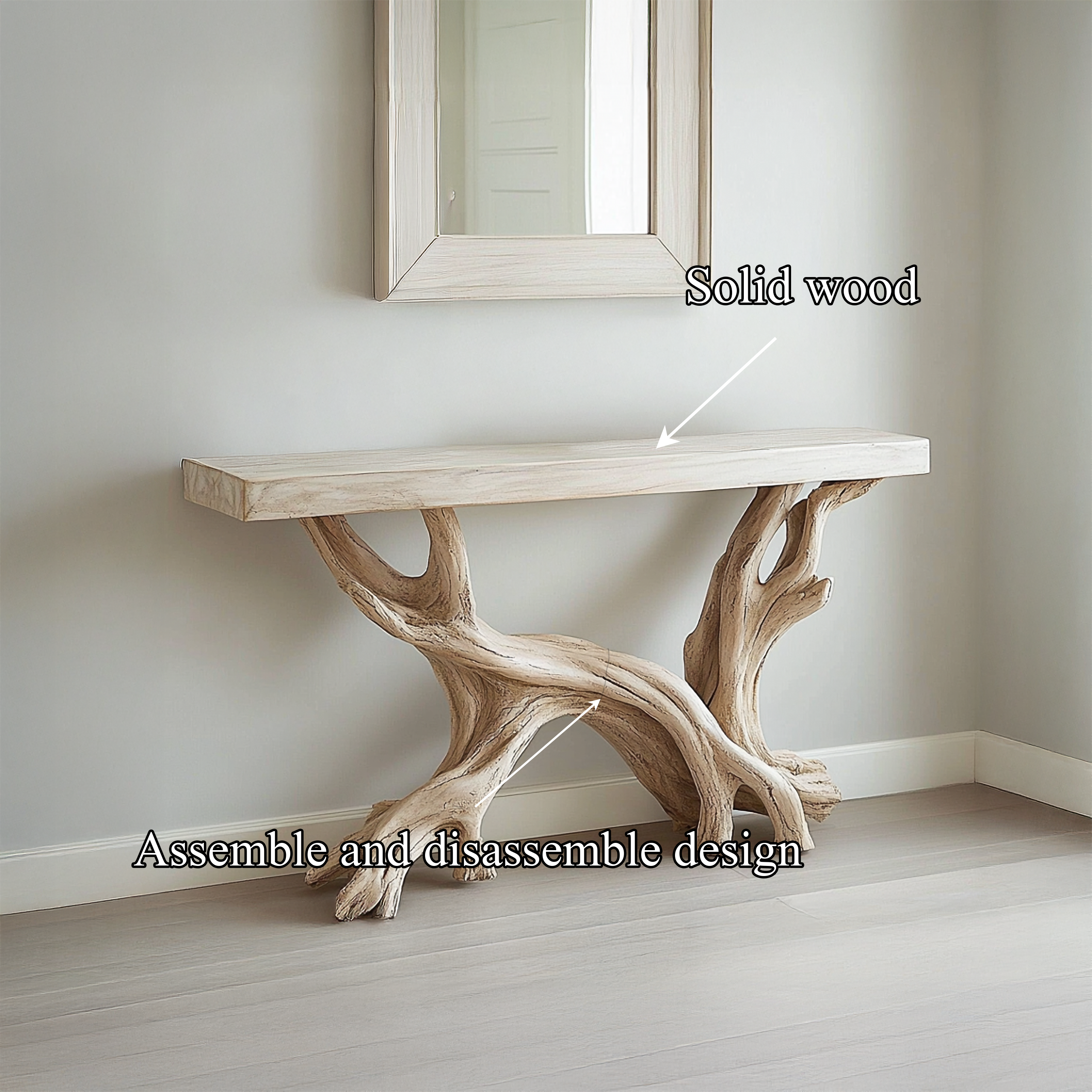 Rustic Coastal Console Table Living Room And Hallway - view 3 of 8