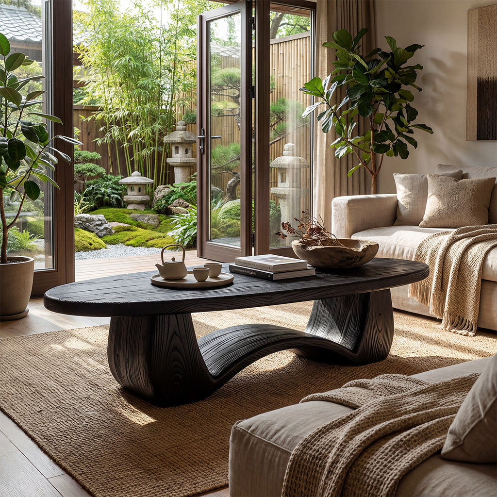 Organic Sculptural Coffee Table With Curved Base - view 2 of 8