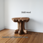 Rustic End Table Christmas Natural Living Room Display - view 3 of 8