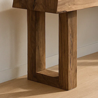 Handcrafted Solid Wood Live Edge Console, Console Table - view 4 of 5