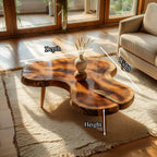 Live Edge Natural Wood Coffee Table with Organic Freeform Silhouette - view 7 of 7