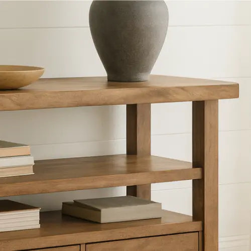 Handcrafted Solid Wood Console Table – Modern Rustic Elegance - view 4 of 5