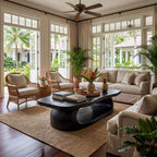 Organic Oval Coffee Table With Sculptural Open Base - view 2 of 8