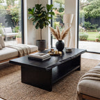 Live Edge Coffee Table With Open Shelf Storage - view 2 of 8