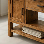 Handcrafted Solid Wood Console Table – Modern Rustic Functionality - view 4 of 5