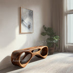 Modern Organic Bench For Entryway Or Furniture Hallway - view 5 of 7