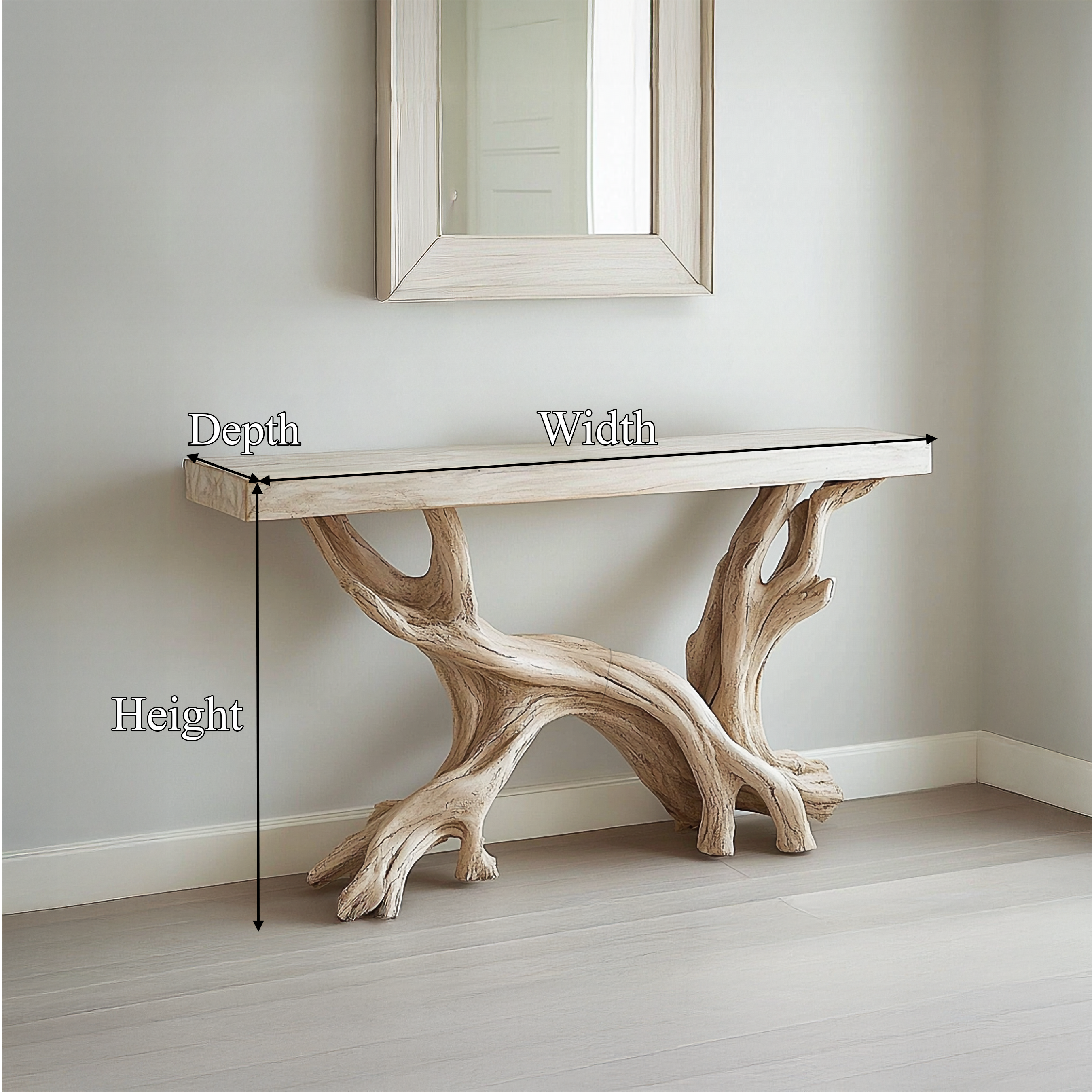 Rustic Coastal Console Table Living Room And Hallway - view 8 of 8
