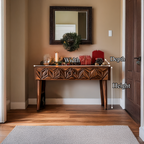 Rustic Carved Console Table Christmas Entryway Holiday Decor - view 8 of 8