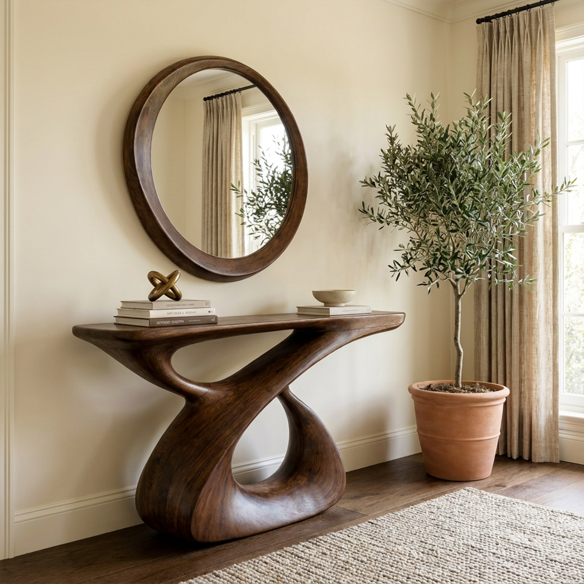 Mid Century Console Table Entryway And Hallway - view 7 of 8