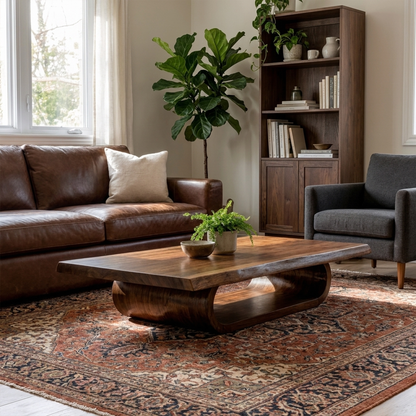 Mid Century Wave Coffee Table Living Room And Sitting Room - view 7 of 8