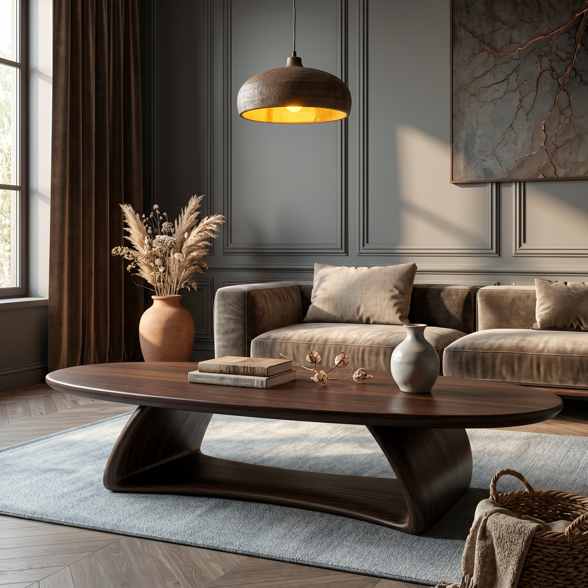 Contemporary Coffee Table With Artistic Sculptural Form For Living Room - view 7 of 8