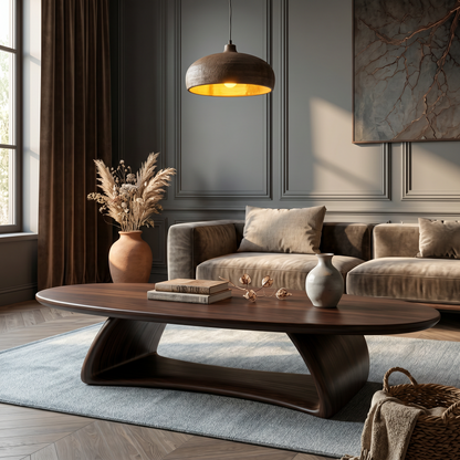 Contemporary Coffee Table With Artistic Sculptural Form For Living Room - view 7 of 8