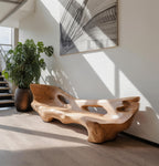 Modern Sculpted Bench For Living Room Or Entryway - view 1 of 7