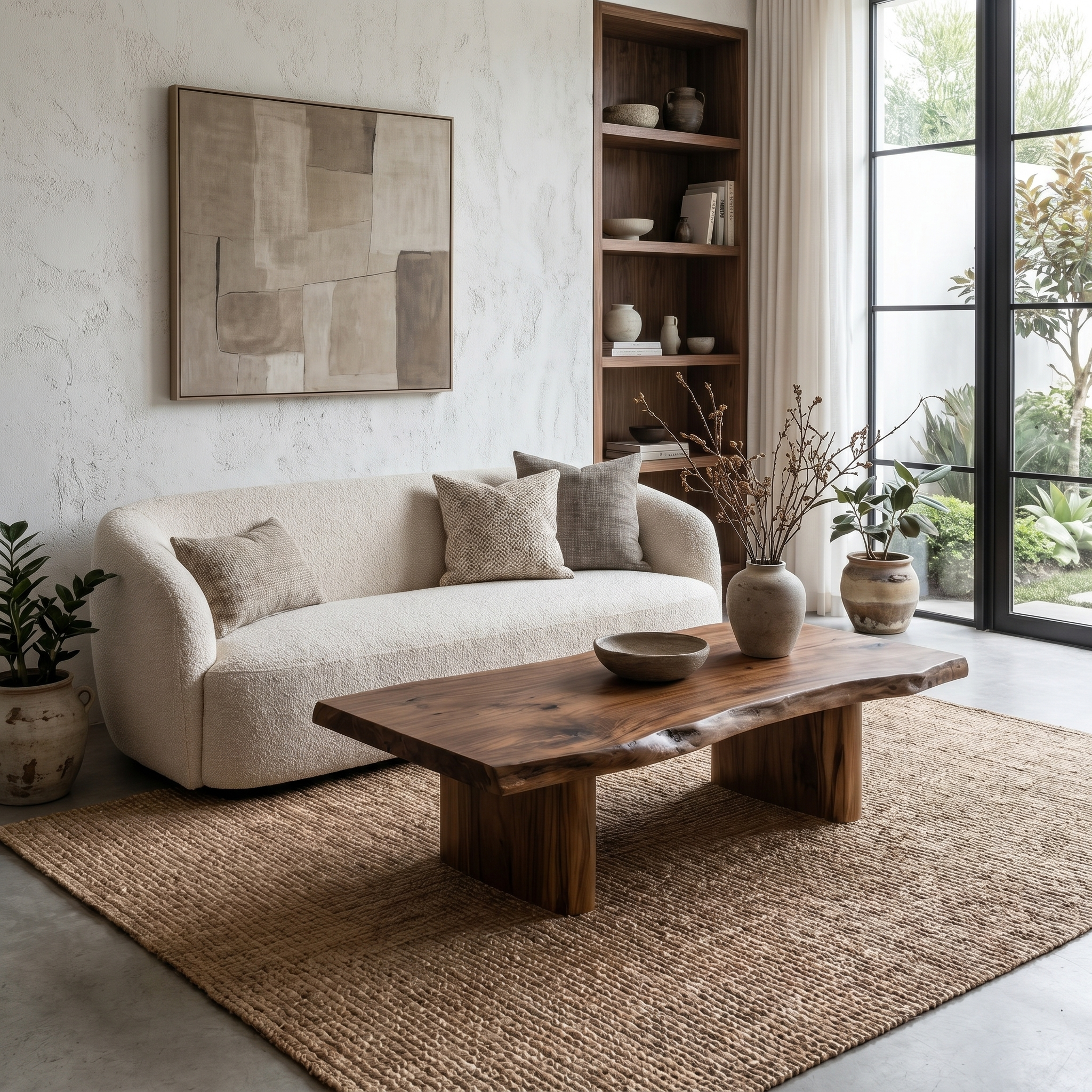 Rustic Wooden Coffee Table For Living Room - view 7 of 8