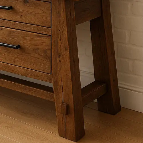 Rustic Solid Wood Console Table – Handcrafted with Timeless Character - view 5 of 5