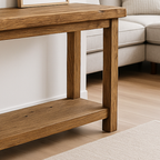 Rustic Soild Wood Console Table: Farmhouse Entryway Furniture - view 5 of 5