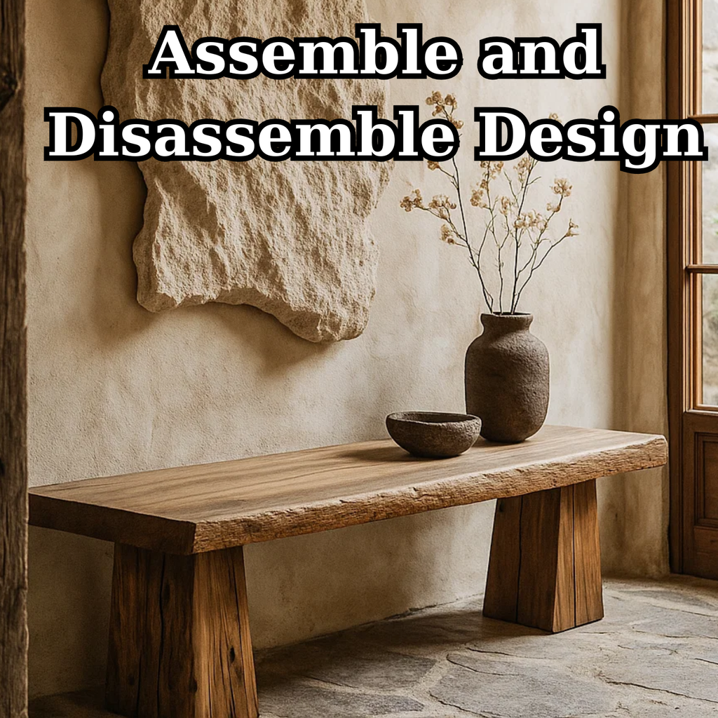 Handcrafted Solid Wood Rustic Bench – Natural Live-Edge Slab Entryway Seating - view 5 of 5