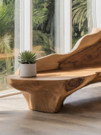 Sculptural Bench With Organic Design For Living Room - view 3 of 7