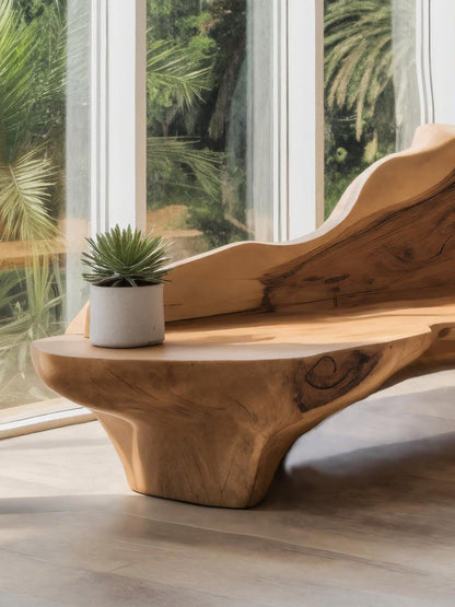 Sculptural Bench With Organic Design For Living Room - view 3 of 7